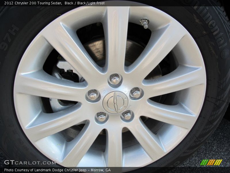 Black / Black/Light Frost 2012 Chrysler 200 Touring Sedan