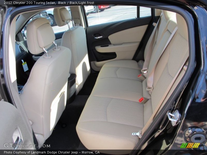 Black / Black/Light Frost 2012 Chrysler 200 Touring Sedan