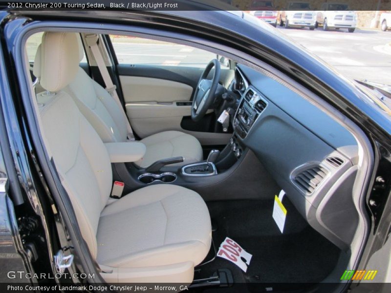Black / Black/Light Frost 2012 Chrysler 200 Touring Sedan