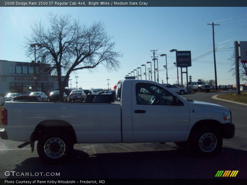 Bright White / Medium Slate Gray 2008 Dodge Ram 1500 ST Regular Cab 4x4