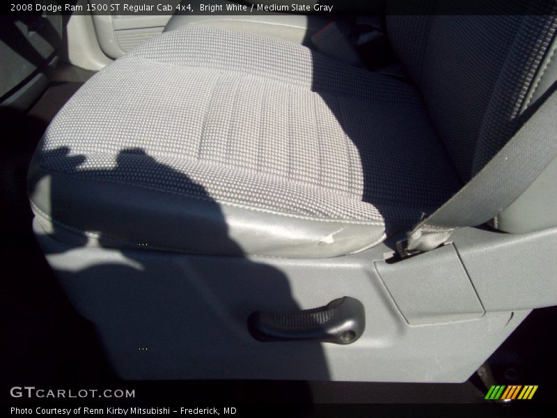 Bright White / Medium Slate Gray 2008 Dodge Ram 1500 ST Regular Cab 4x4