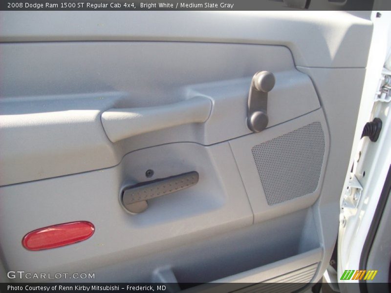 Bright White / Medium Slate Gray 2008 Dodge Ram 1500 ST Regular Cab 4x4