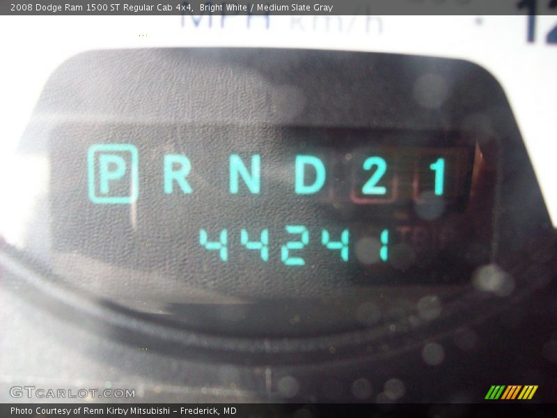 Bright White / Medium Slate Gray 2008 Dodge Ram 1500 ST Regular Cab 4x4