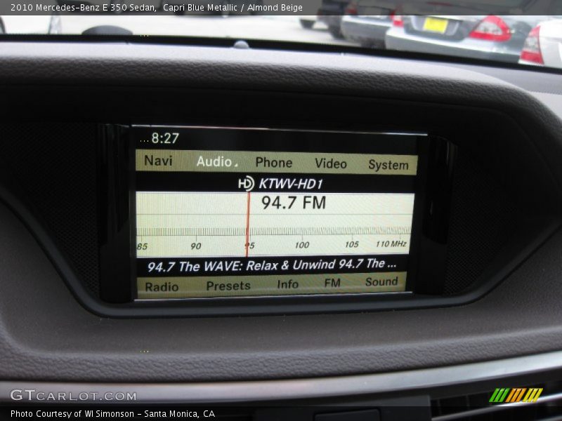 Capri Blue Metallic / Almond Beige 2010 Mercedes-Benz E 350 Sedan