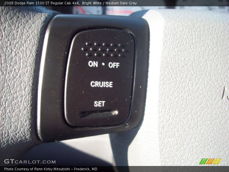 Bright White / Medium Slate Gray 2008 Dodge Ram 1500 ST Regular Cab 4x4