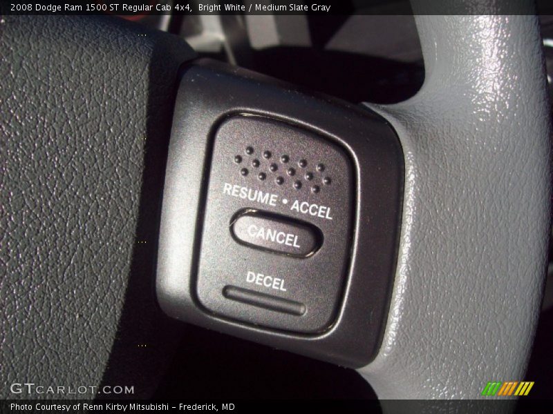 Bright White / Medium Slate Gray 2008 Dodge Ram 1500 ST Regular Cab 4x4
