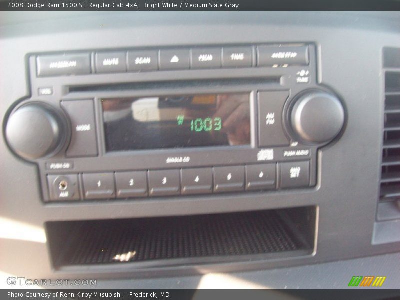 Bright White / Medium Slate Gray 2008 Dodge Ram 1500 ST Regular Cab 4x4