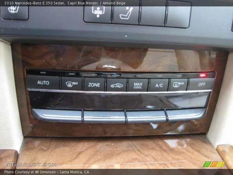 Capri Blue Metallic / Almond Beige 2010 Mercedes-Benz E 350 Sedan