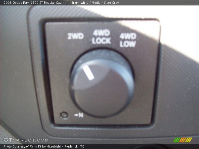 Bright White / Medium Slate Gray 2008 Dodge Ram 1500 ST Regular Cab 4x4