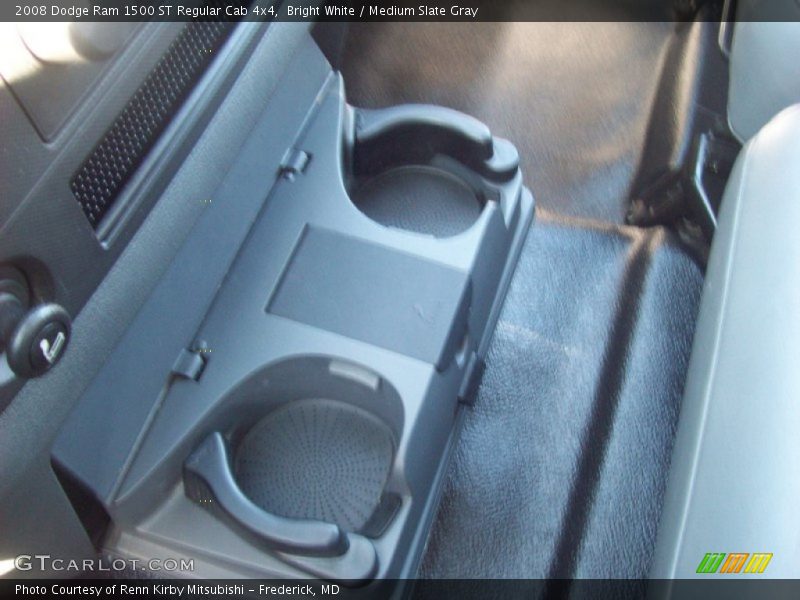 Bright White / Medium Slate Gray 2008 Dodge Ram 1500 ST Regular Cab 4x4