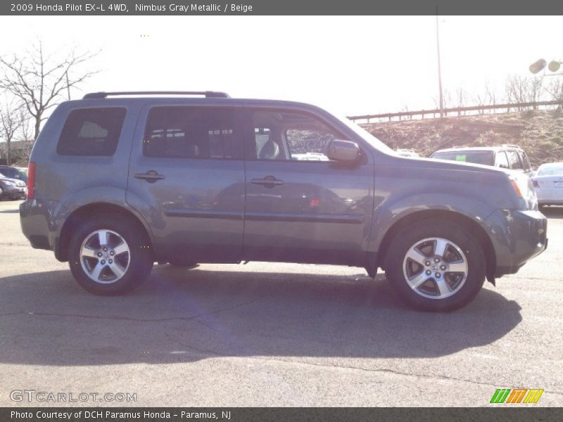 Nimbus Gray Metallic / Beige 2009 Honda Pilot EX-L 4WD