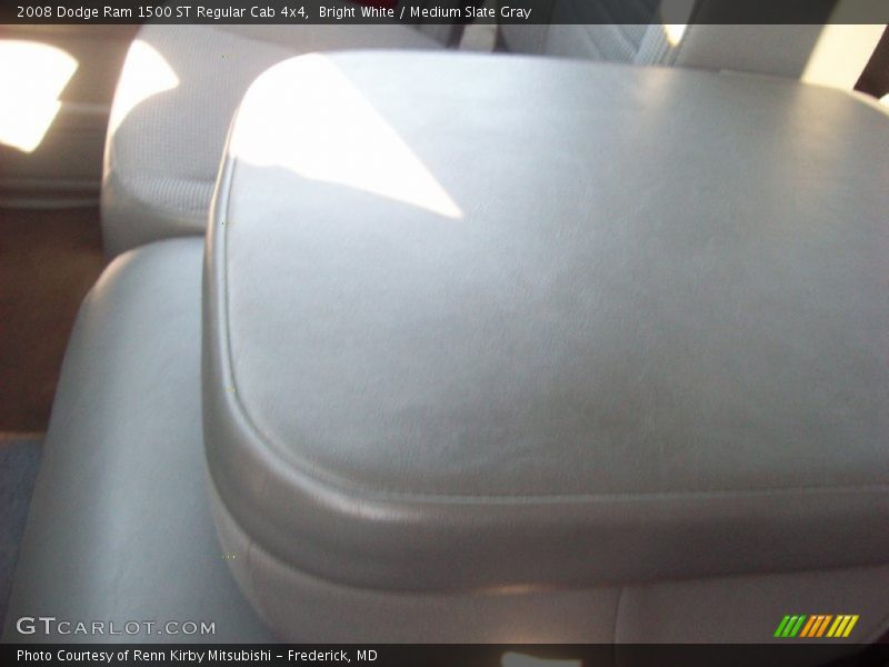 Bright White / Medium Slate Gray 2008 Dodge Ram 1500 ST Regular Cab 4x4
