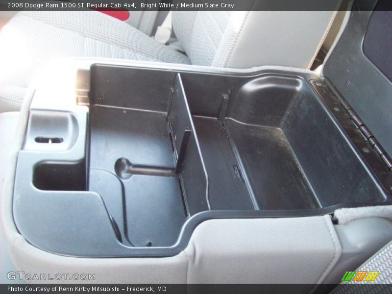 Bright White / Medium Slate Gray 2008 Dodge Ram 1500 ST Regular Cab 4x4