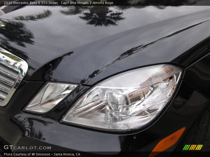 Capri Blue Metallic / Almond Beige 2010 Mercedes-Benz E 350 Sedan