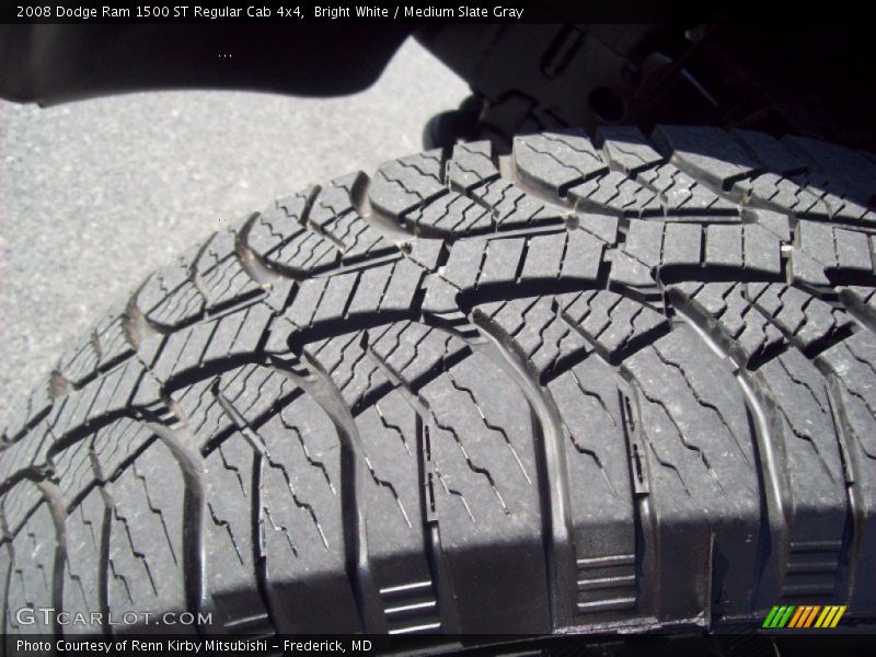 Bright White / Medium Slate Gray 2008 Dodge Ram 1500 ST Regular Cab 4x4