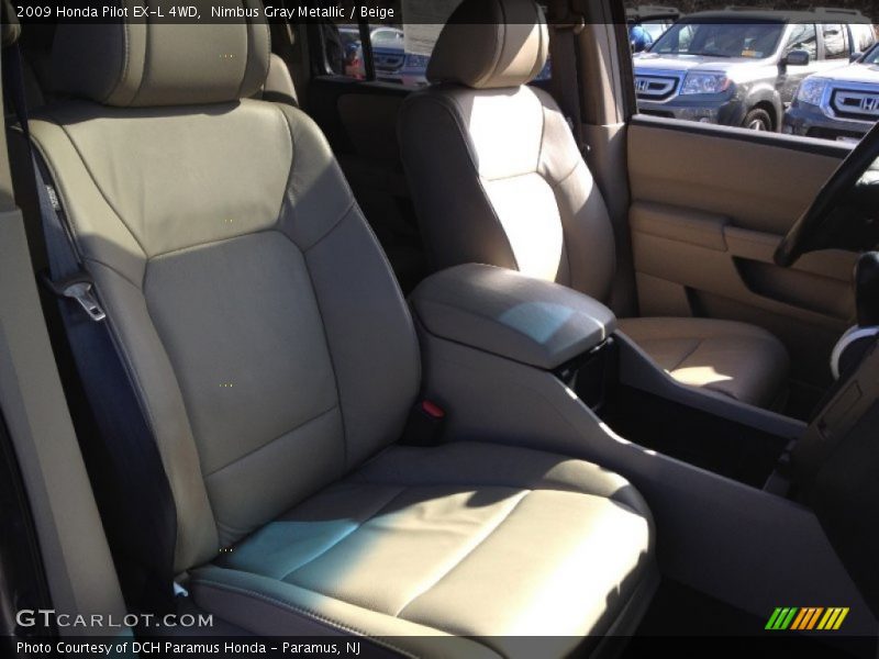 Nimbus Gray Metallic / Beige 2009 Honda Pilot EX-L 4WD