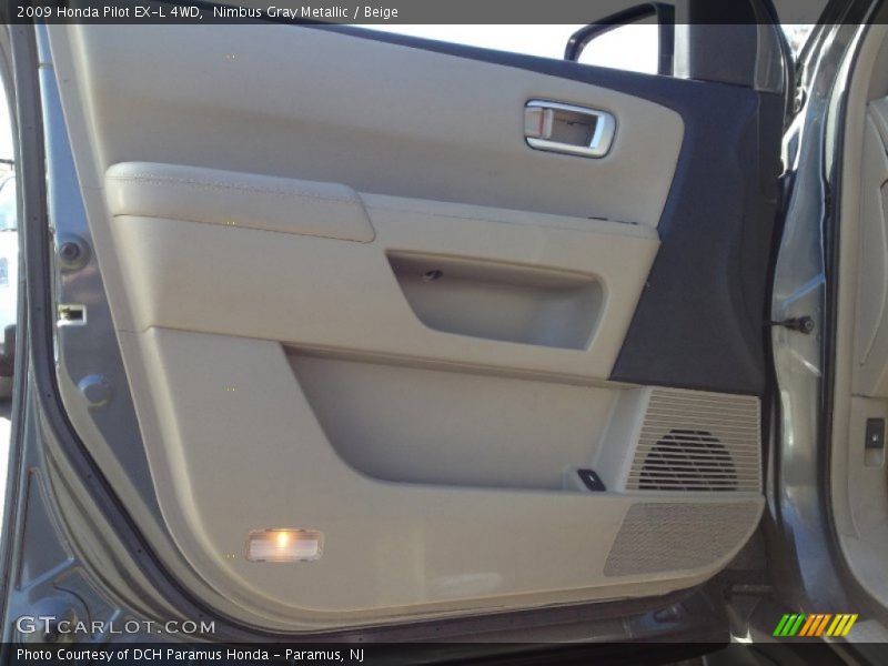 Nimbus Gray Metallic / Beige 2009 Honda Pilot EX-L 4WD