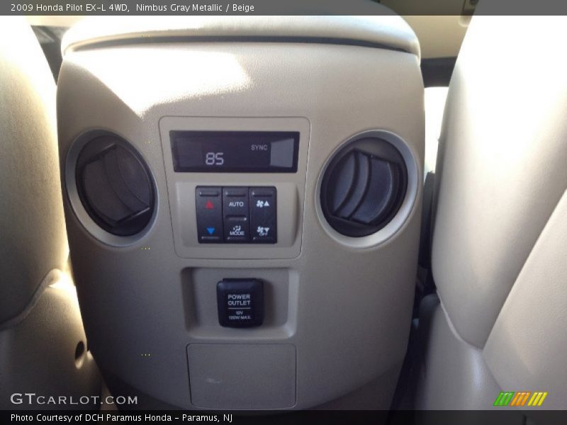 Nimbus Gray Metallic / Beige 2009 Honda Pilot EX-L 4WD