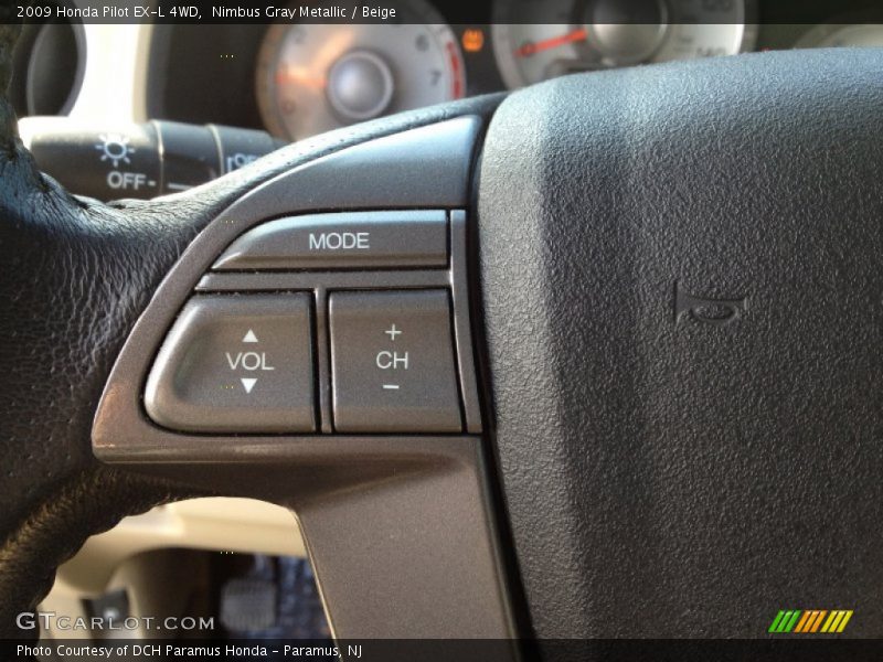 Nimbus Gray Metallic / Beige 2009 Honda Pilot EX-L 4WD