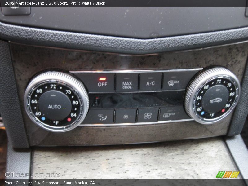 Arctic White / Black 2009 Mercedes-Benz C 350 Sport