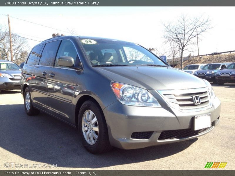 Nimbus Gray Metallic / Gray 2008 Honda Odyssey EX