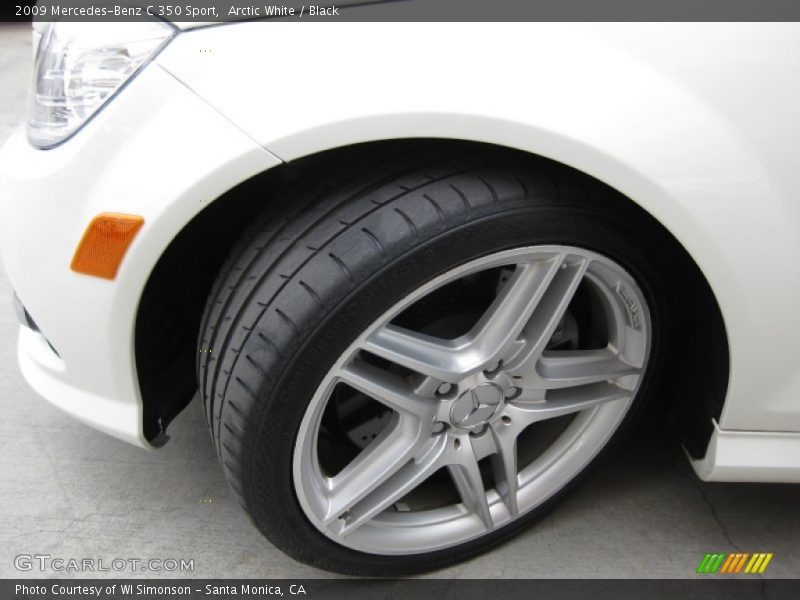 Arctic White / Black 2009 Mercedes-Benz C 350 Sport