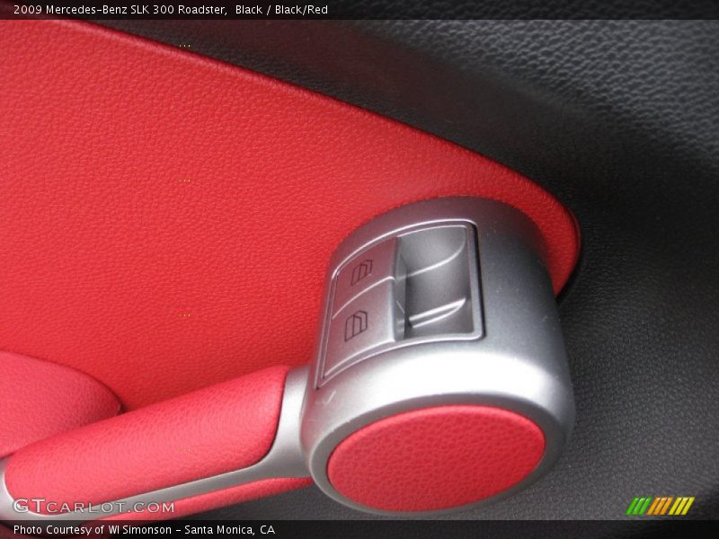 Black / Black/Red 2009 Mercedes-Benz SLK 300 Roadster