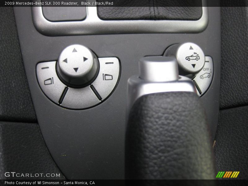 Black / Black/Red 2009 Mercedes-Benz SLK 300 Roadster