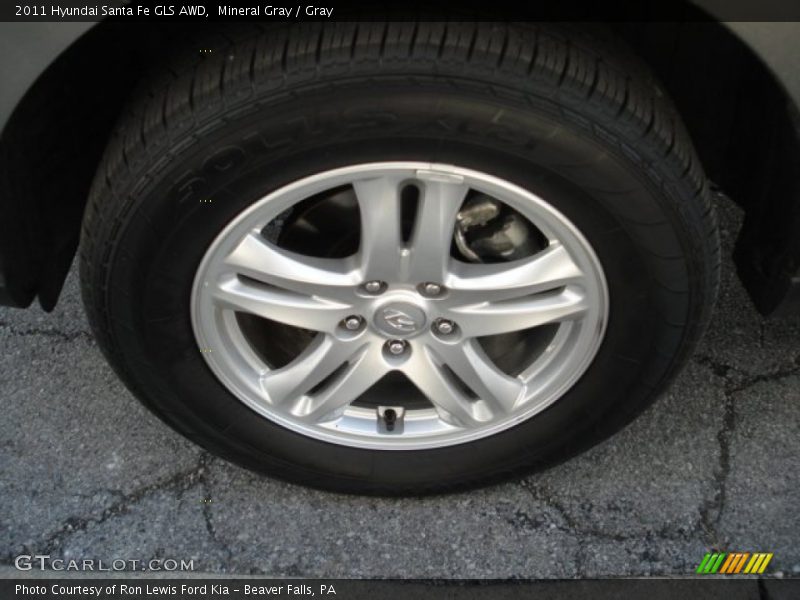 Mineral Gray / Gray 2011 Hyundai Santa Fe GLS AWD