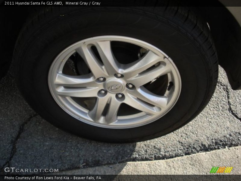 Mineral Gray / Gray 2011 Hyundai Santa Fe GLS AWD