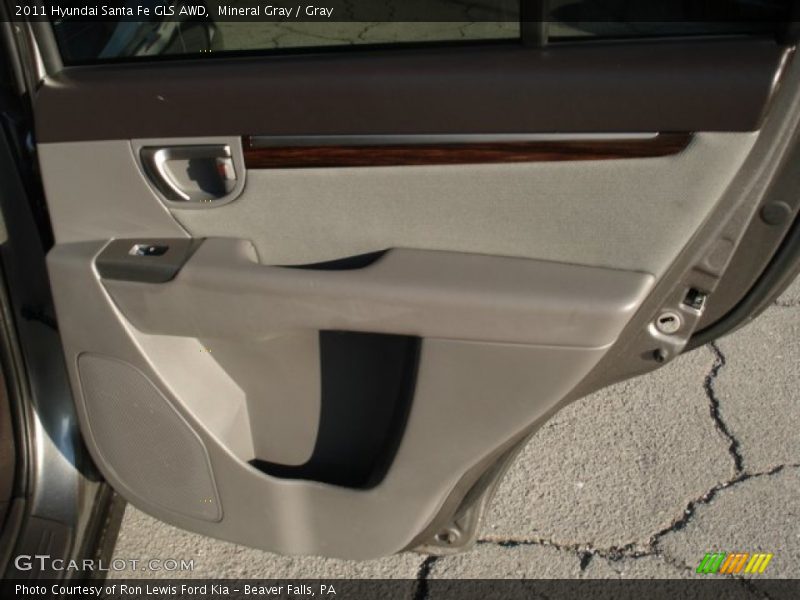 Mineral Gray / Gray 2011 Hyundai Santa Fe GLS AWD