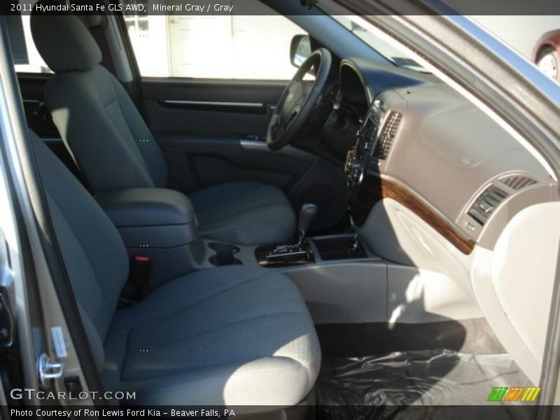 Mineral Gray / Gray 2011 Hyundai Santa Fe GLS AWD