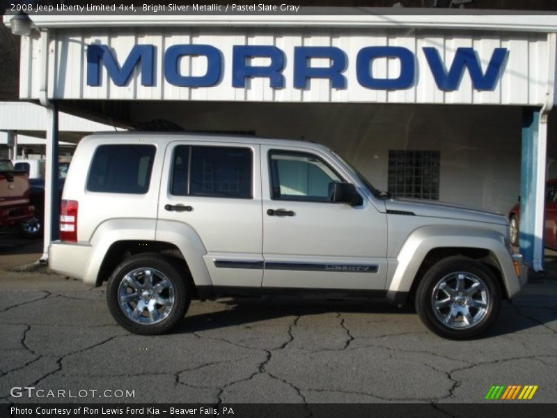 Bright Silver Metallic / Pastel Slate Gray 2008 Jeep Liberty Limited 4x4