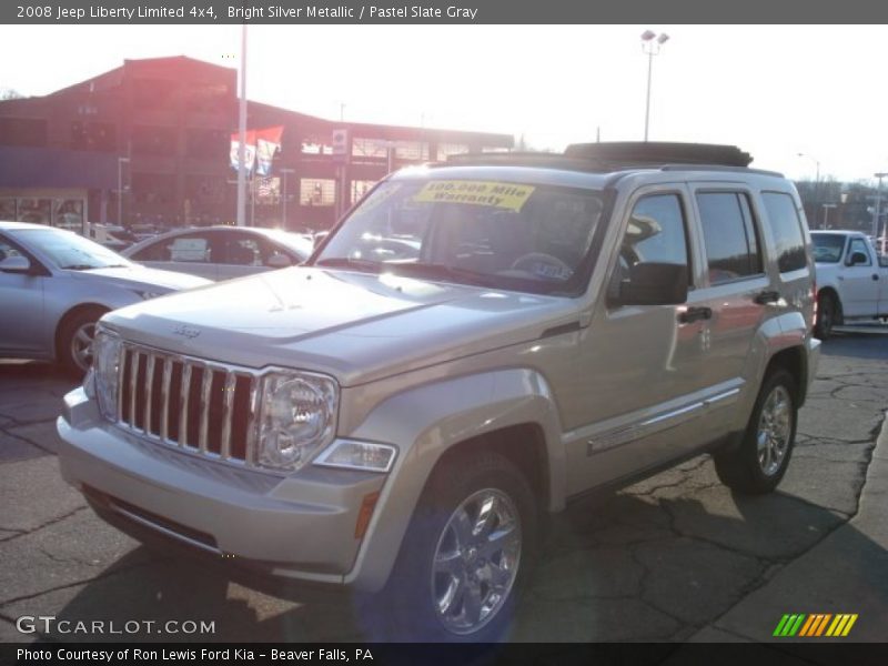 Bright Silver Metallic / Pastel Slate Gray 2008 Jeep Liberty Limited 4x4