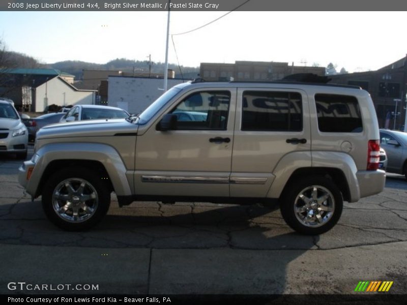 Bright Silver Metallic / Pastel Slate Gray 2008 Jeep Liberty Limited 4x4