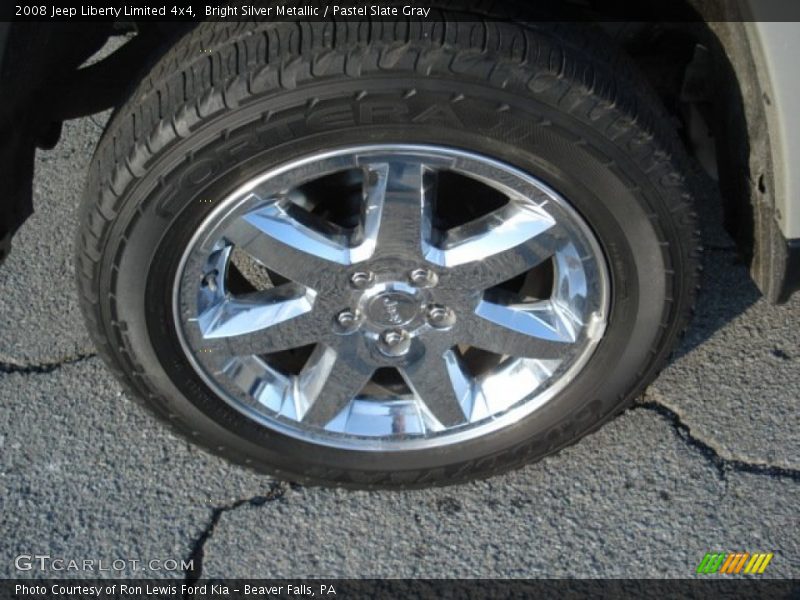 Bright Silver Metallic / Pastel Slate Gray 2008 Jeep Liberty Limited 4x4