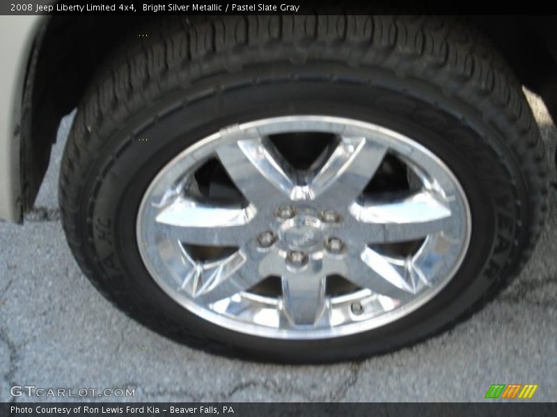 Bright Silver Metallic / Pastel Slate Gray 2008 Jeep Liberty Limited 4x4
