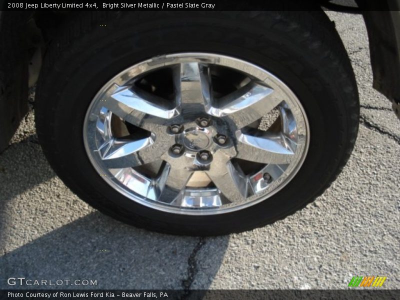 Bright Silver Metallic / Pastel Slate Gray 2008 Jeep Liberty Limited 4x4
