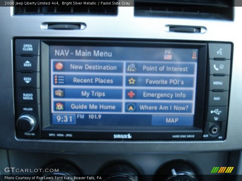 Bright Silver Metallic / Pastel Slate Gray 2008 Jeep Liberty Limited 4x4