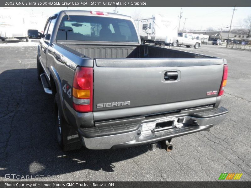 Storm Gray Metallic / Graphite 2002 GMC Sierra 2500HD SLE Crew Cab 4x4