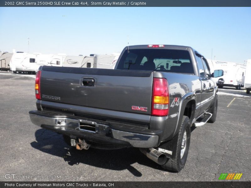 Storm Gray Metallic / Graphite 2002 GMC Sierra 2500HD SLE Crew Cab 4x4