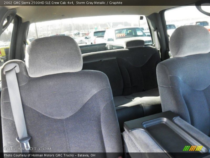 Storm Gray Metallic / Graphite 2002 GMC Sierra 2500HD SLE Crew Cab 4x4