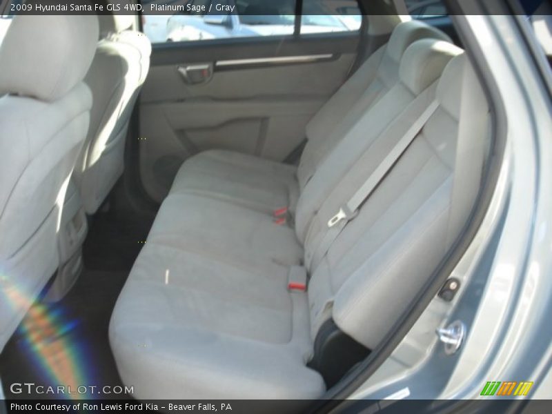Platinum Sage / Gray 2009 Hyundai Santa Fe GLS 4WD