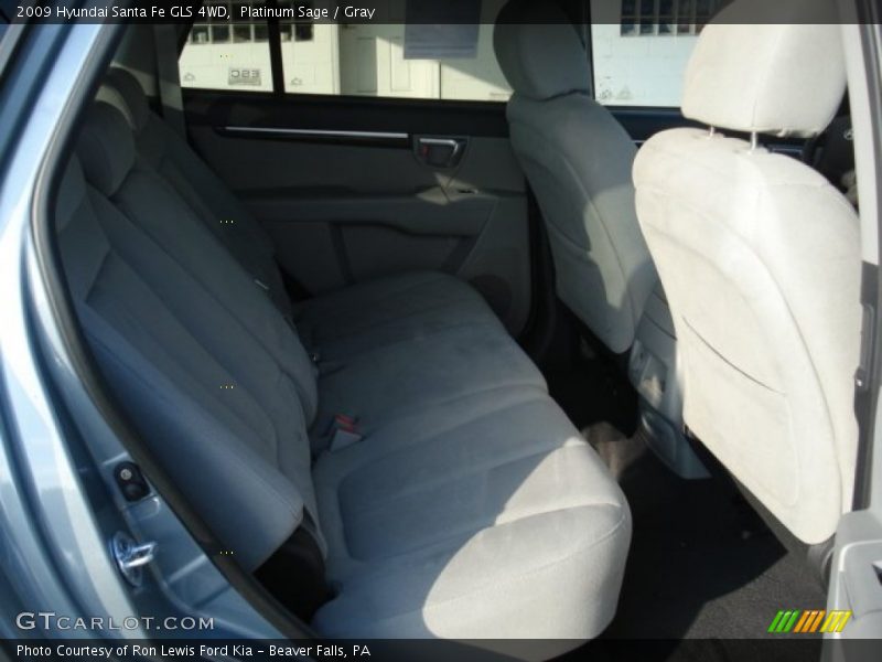 Platinum Sage / Gray 2009 Hyundai Santa Fe GLS 4WD