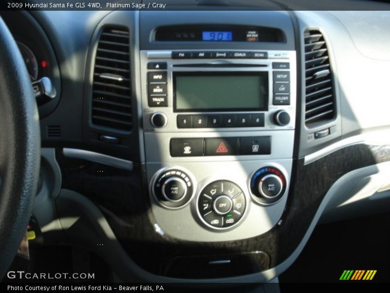 Platinum Sage / Gray 2009 Hyundai Santa Fe GLS 4WD