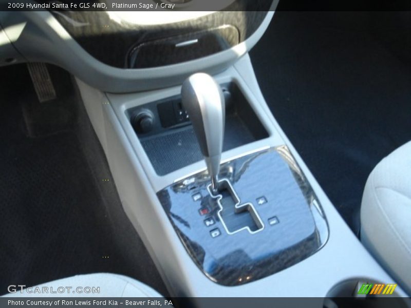 Platinum Sage / Gray 2009 Hyundai Santa Fe GLS 4WD