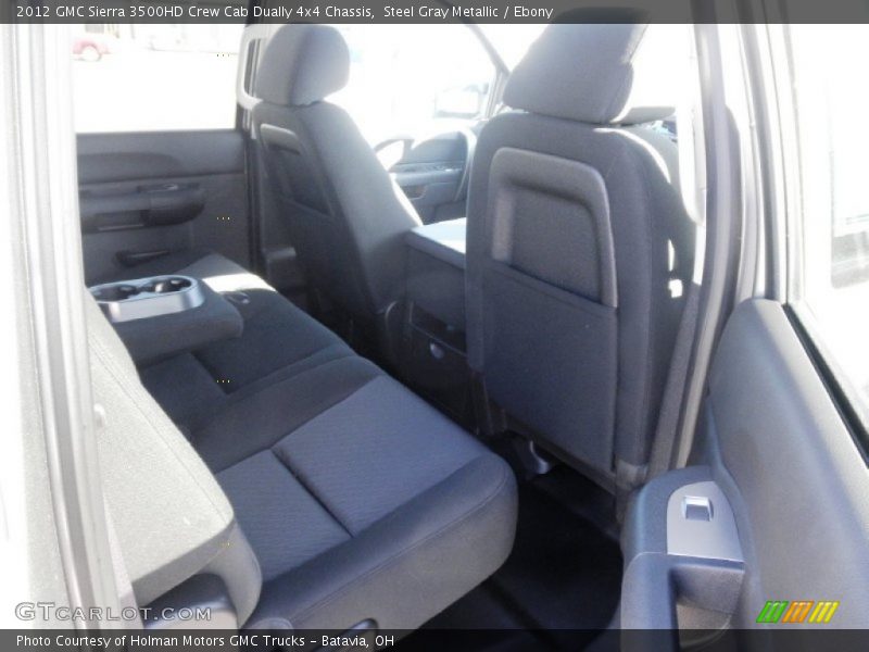 Steel Gray Metallic / Ebony 2012 GMC Sierra 3500HD Crew Cab Dually 4x4 Chassis