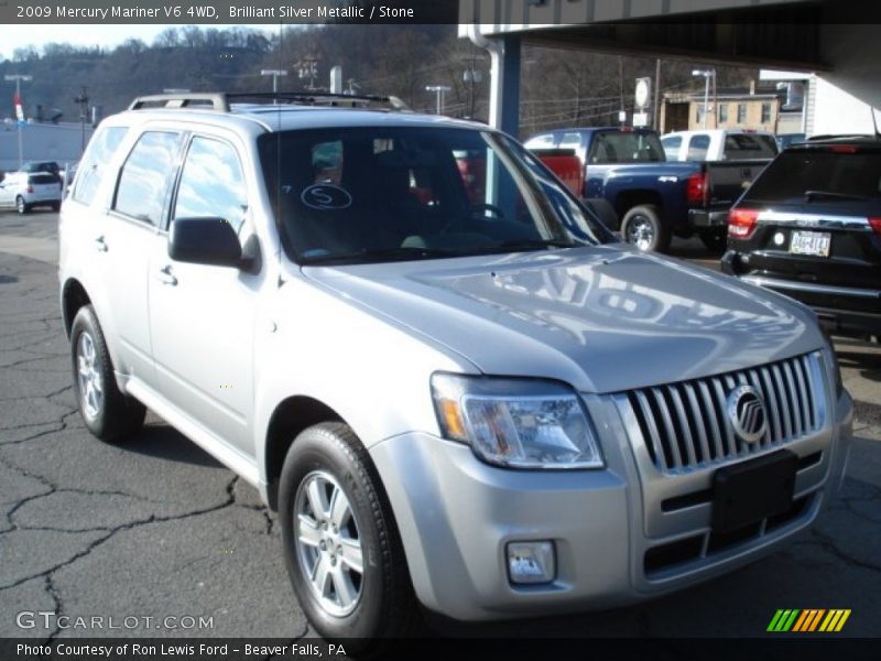 Brilliant Silver Metallic / Stone 2009 Mercury Mariner V6 4WD