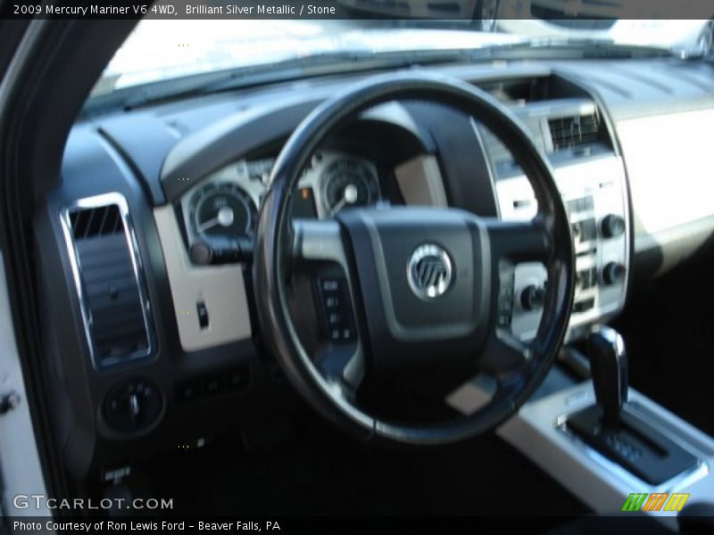 Brilliant Silver Metallic / Stone 2009 Mercury Mariner V6 4WD