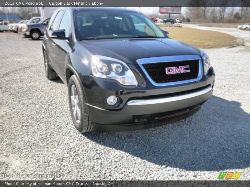 Carbon Black Metallic / Ebony 2012 GMC Acadia SLT